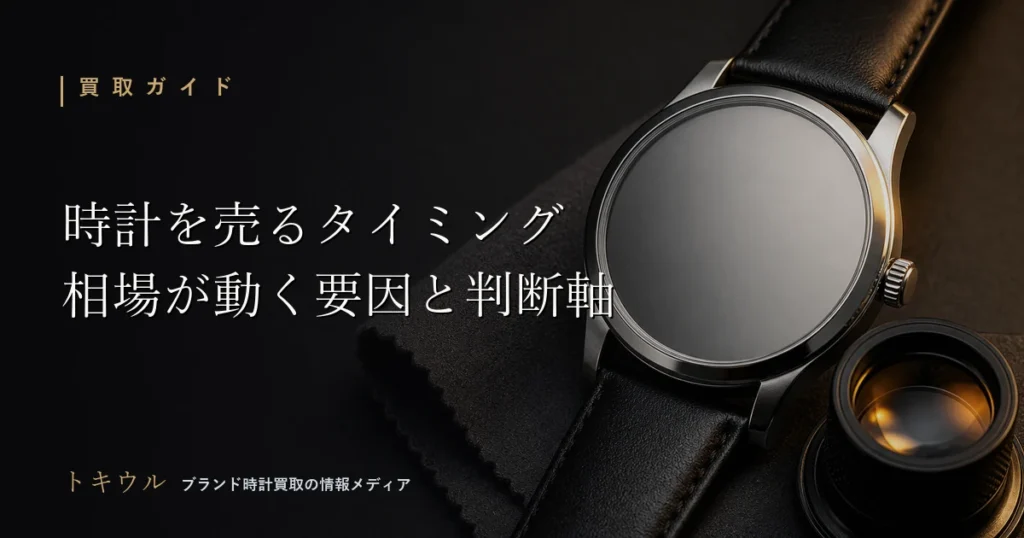 ブランド時計を売るタイミングの見極め方を解説する記事のアイキャッチ
